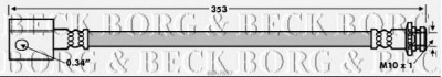 BORG & BECK bbh7697 -  Тормозной шланг